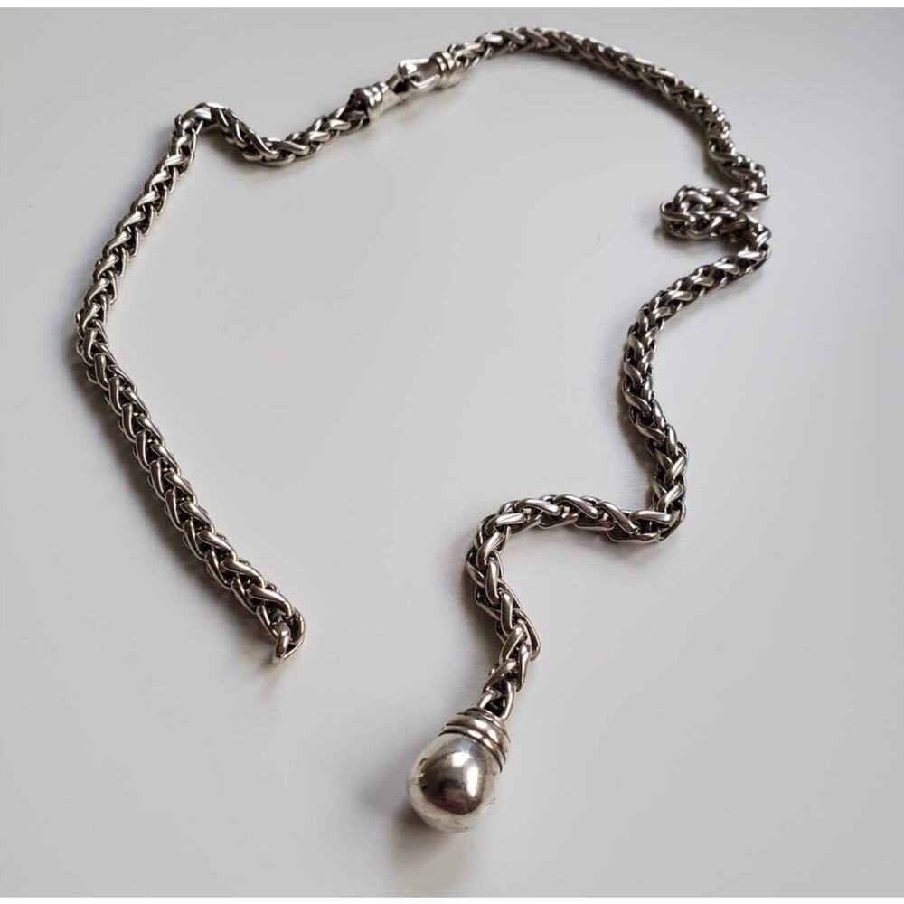 David Yurman Pendant Necklace in Sterling Silver 925 DAMAGED
